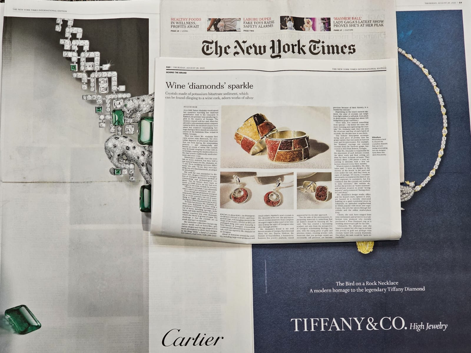 Wine Diamond alongside Cartier, Tiffany & Co., Chanel, and Bulgari!